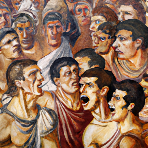 Cover Image for Caesar's Assassination: Shock and Outrage in Ancient Rome!
The streets of Rome were filled with shock and outrage today, as news quickly spread of the assassination of the